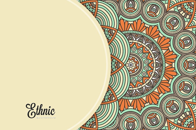 modello di sfondo colorato mandala