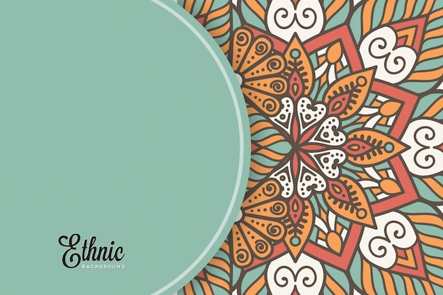 modello di sfondo colorato mandala