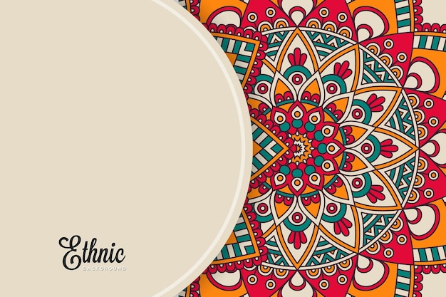 modello di sfondo colorato mandala