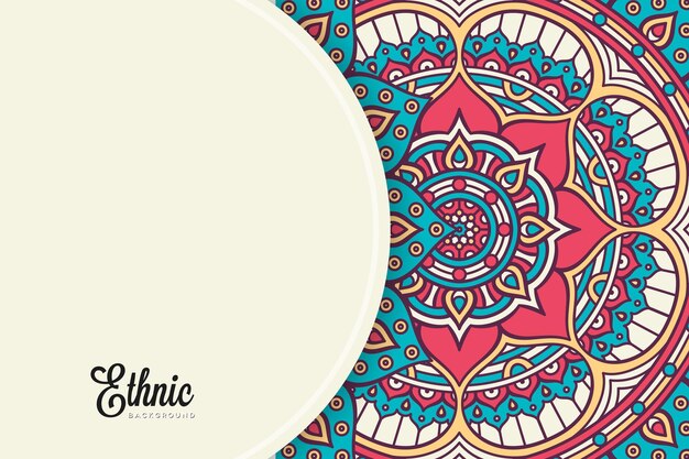 modello di sfondo colorato mandala
