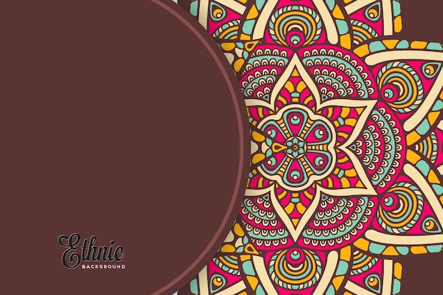 modello di sfondo colorato mandala