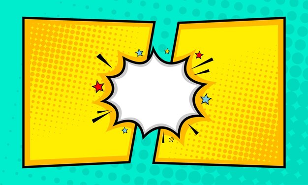 modello di sfondo comico contro combattimento
