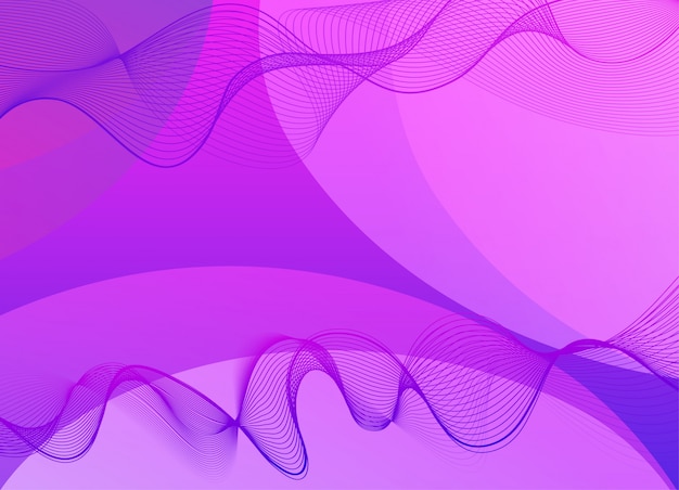 Modello di sfondo con onde viola