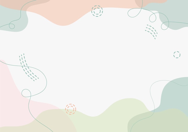 modello di sfondo disegnato a mano pastello colorato