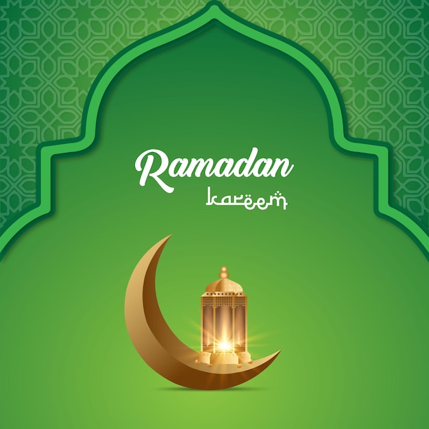 Modello di sfondo per le preghiere della comunità del festival islamico Ramadan Kareem