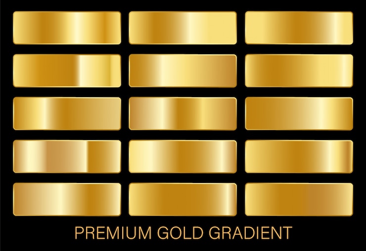 Vettore modello di sfumature d'oro