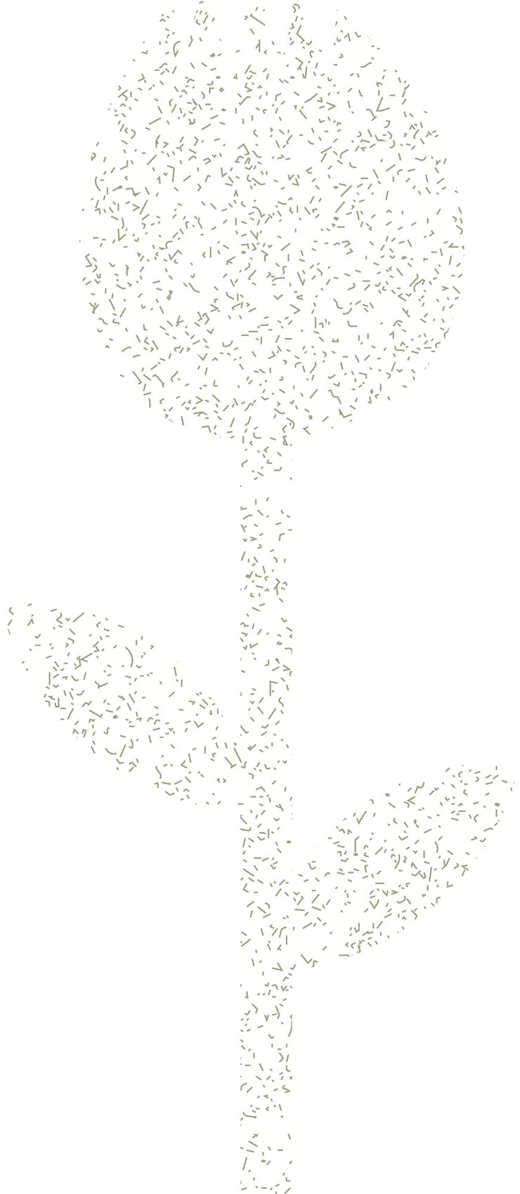 Vettore modello di silhouette di fiore trasparente