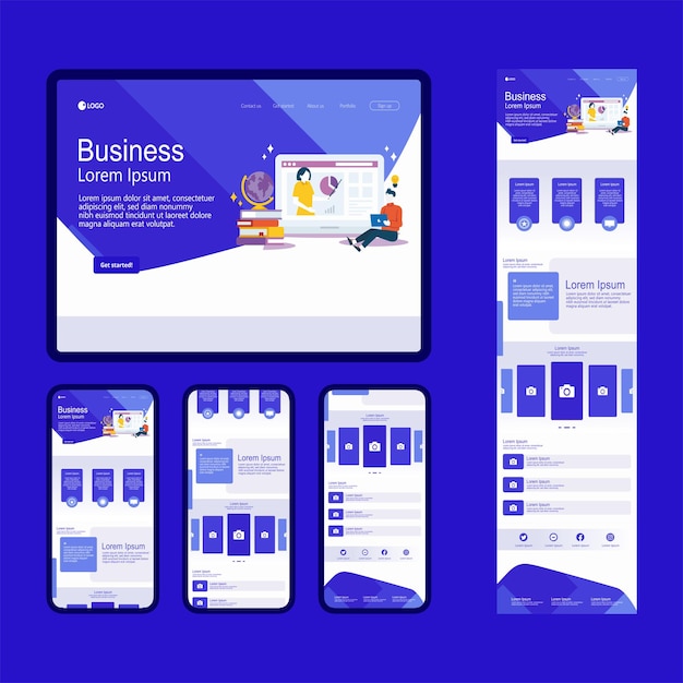 Modello di sito web aziendale responsivo