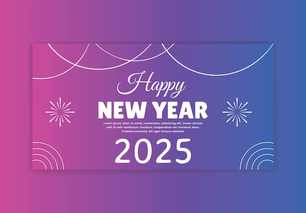 modello di social media per il nuovo anno