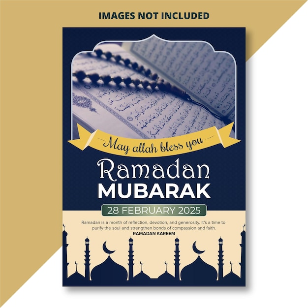 Modello di stampa creativo di ramadan