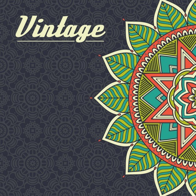 Vettore modello di stile boho