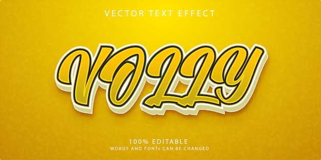 Modello di stile di effetti di testo modificabili creativi