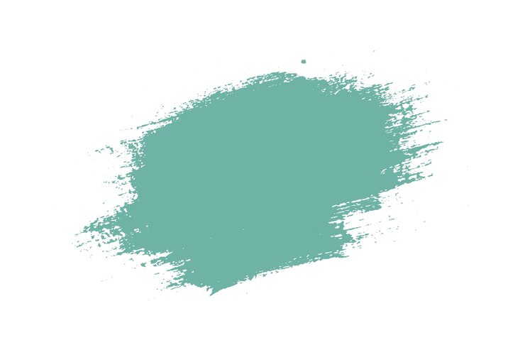 Vettore modello di tratto di pennello splash grunge colore blu