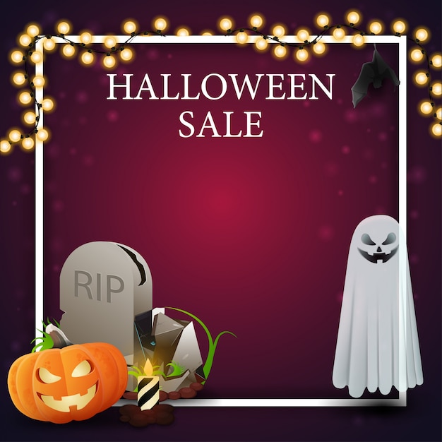 Modello di vendita di Halloween per banner sconto