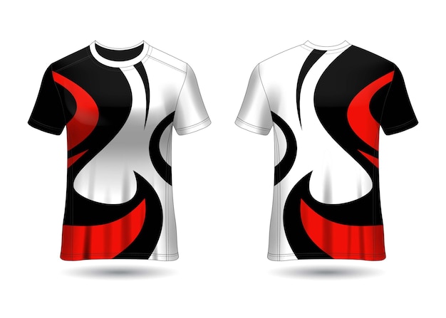 Modello di vettore di disegno della maglia da corsa sportiva