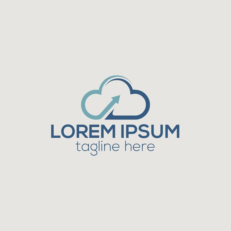 modello di vettore di logo cloud creativo