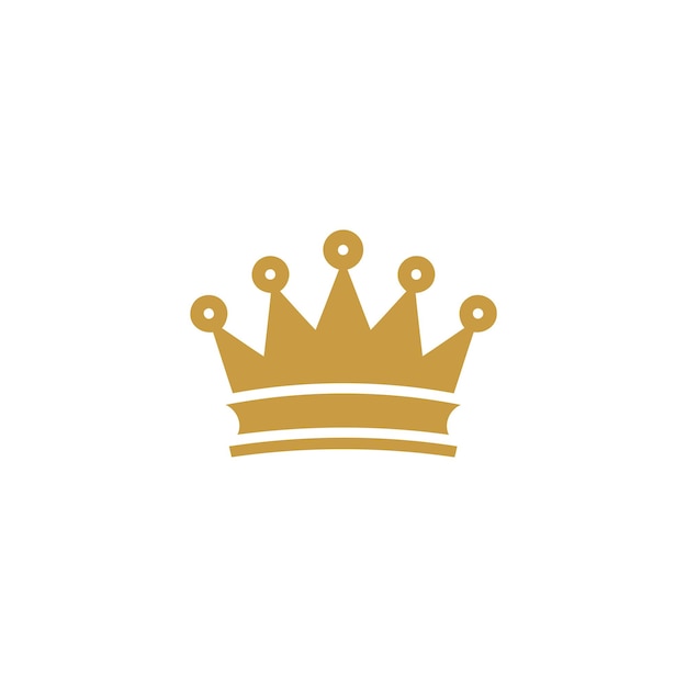 Modello di vettore di progettazione del logo della corona