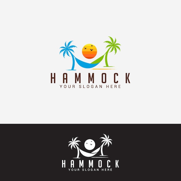 Modello di vettore di progettazione di logo di amaca