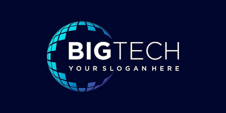 Modello di vettore di progettazione di logo di tecnologia globale.
