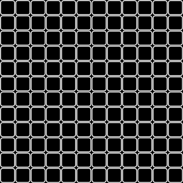 Vettore modello di vettore di quadrati di mosaico senza soluzione di continuità o sfondo.