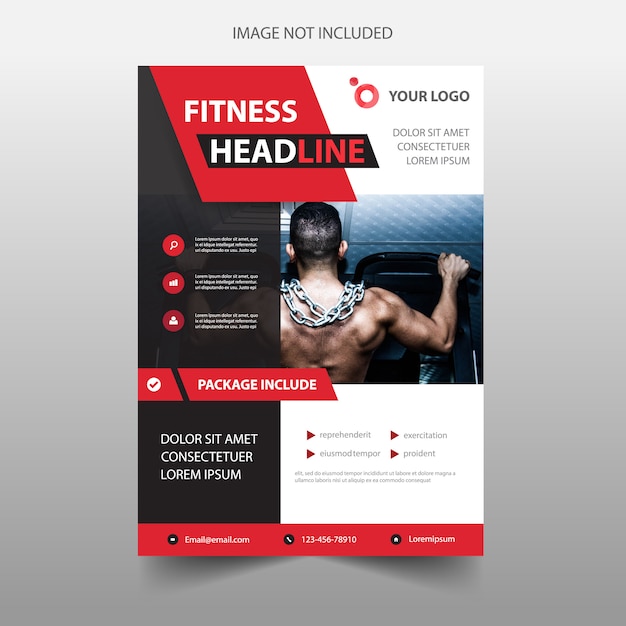 Modello di volantino fitness