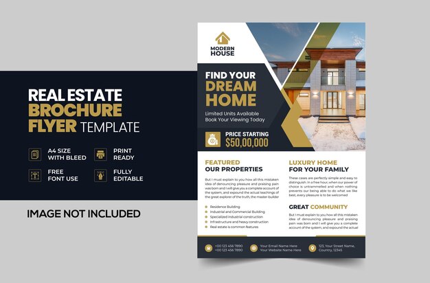 Modello di volantino immobiliare
