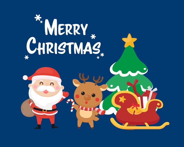 Modello festivo di Natale. Biglietto di auguri per Natale e felice anno nuovo.