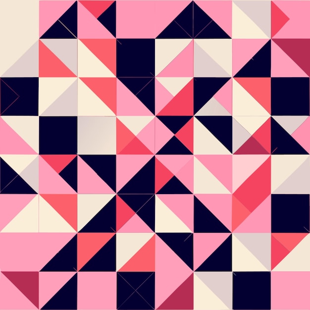 modello geometrico astratto senza cuciture in stile memphis su uno sfondo rosa semplici trattini geometrici