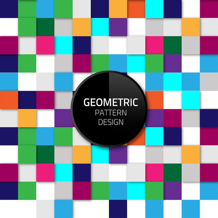 Vettore modello geometrico astratto