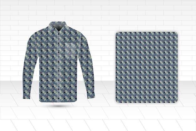Modello geometrico decorativo vettoriale libero per camicie