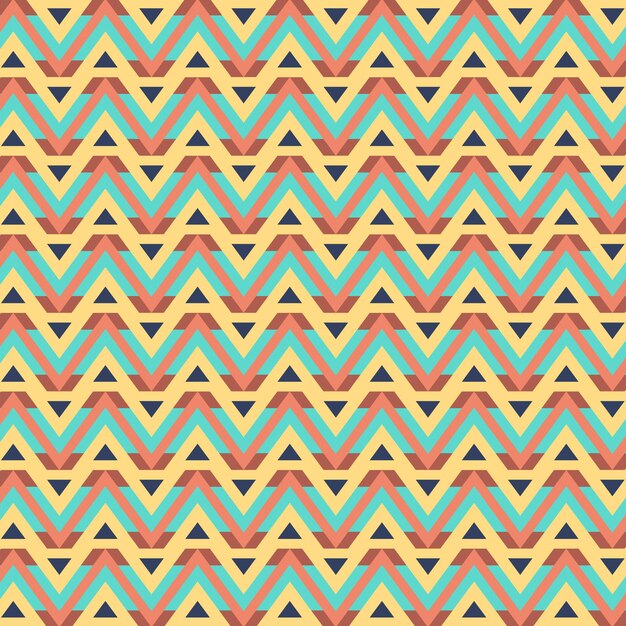 modello geometrico etnico ornato triangoli di sfondo personalizzati