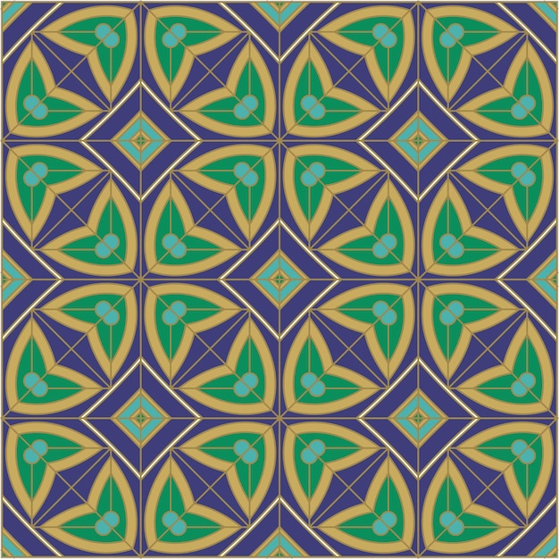 Modello geometrico senza cuciture vettore senza cucitte Abstract Patterns texture eleganti piastrelle simmetriche