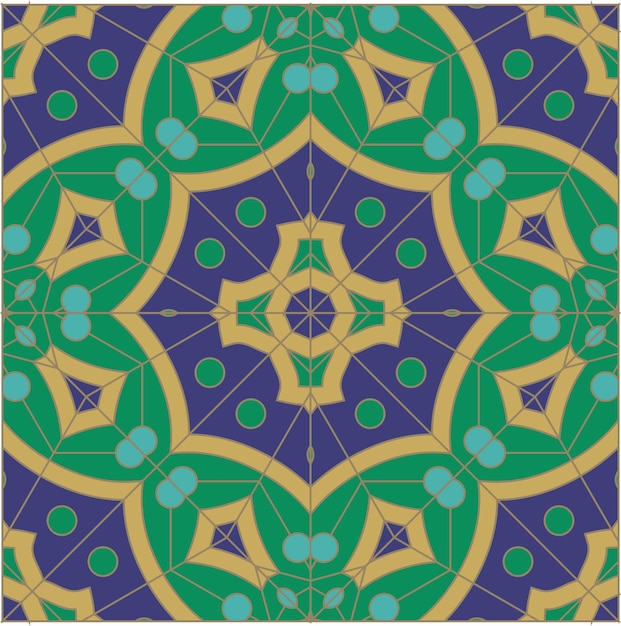 Modello geometrico senza cuciture vettore senza cucitte Abstract Patterns texture eleganti piastrelle simmetriche