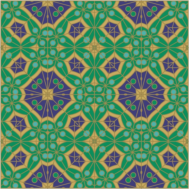 Modello geometrico senza cuciture vettore senza cucitte Abstract Patterns texture eleganti piastrelle simmetriche