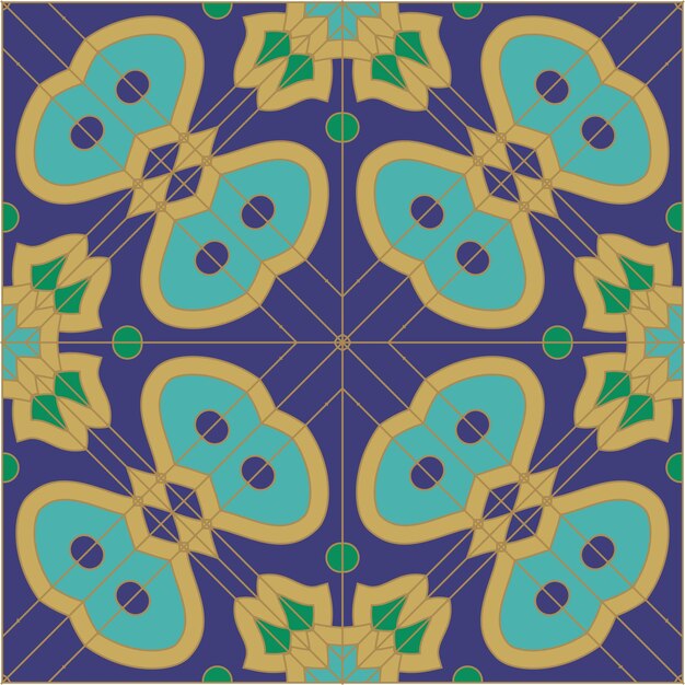 Modello geometrico senza cuciture vettore senza cucitte Abstract Patterns texture eleganti piastrelle simmetriche