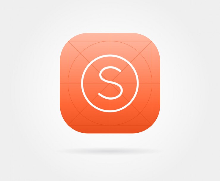 Vettore modello icona app