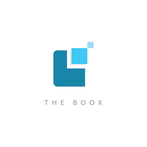 Modello icona logo di formazione. illustrazione del libro aperto