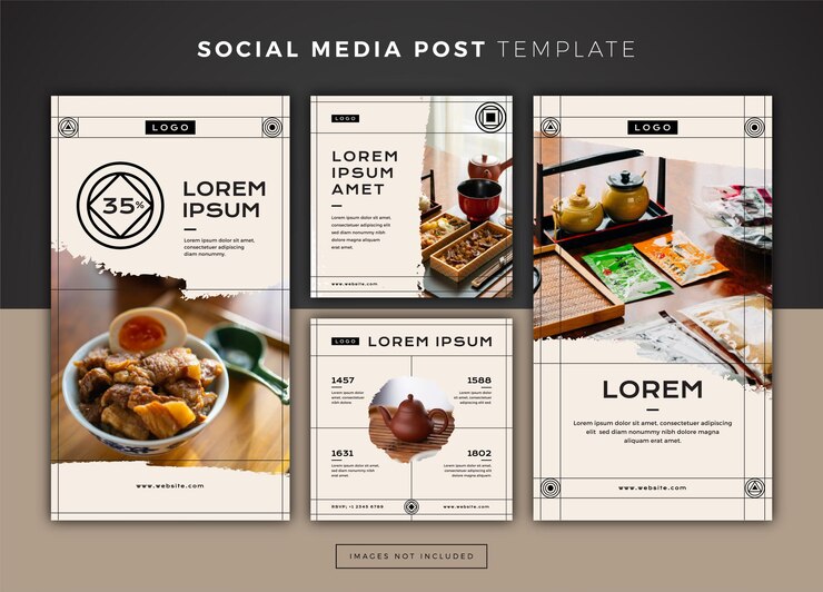 Modello Instagram di cibo giapponese