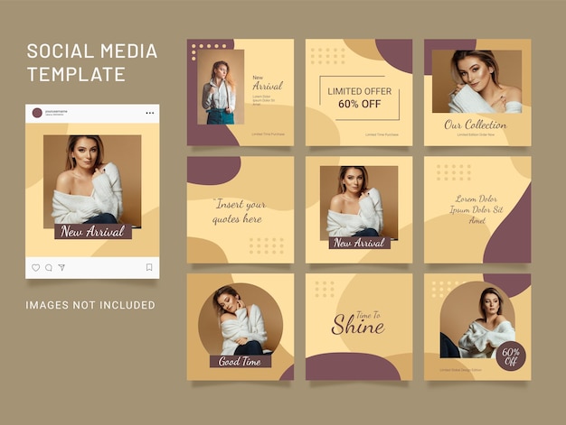 Modello Instagram Fashion Women Feed Puzzle