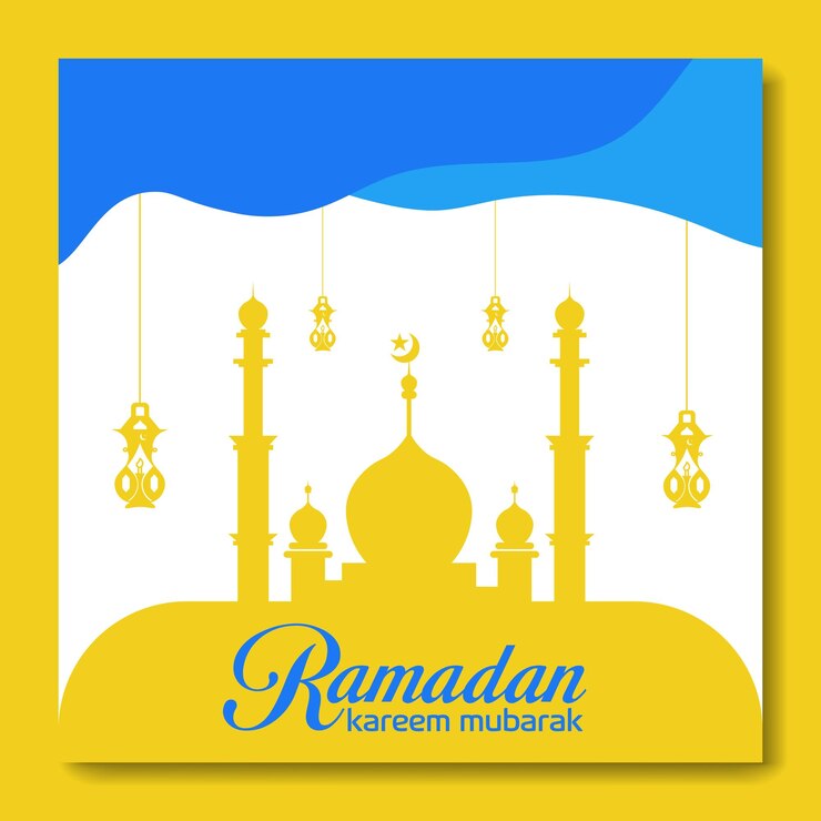 Vettore modello islamico di banner del ramadan