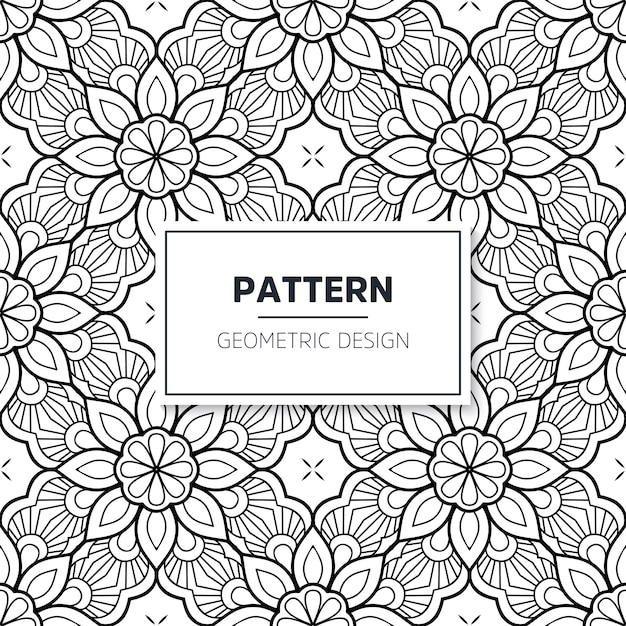 Modello islamico mandala senza soluzione di continuità. Elementi vintage