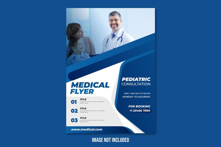 Modello medico di volantino