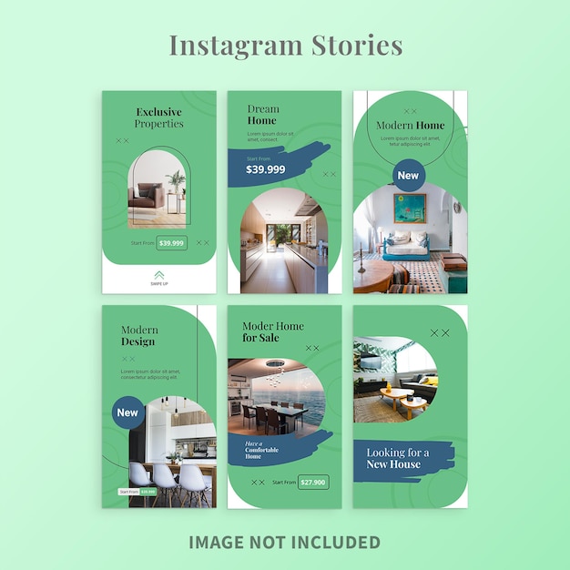 Modello minimalista di storie di Instagram