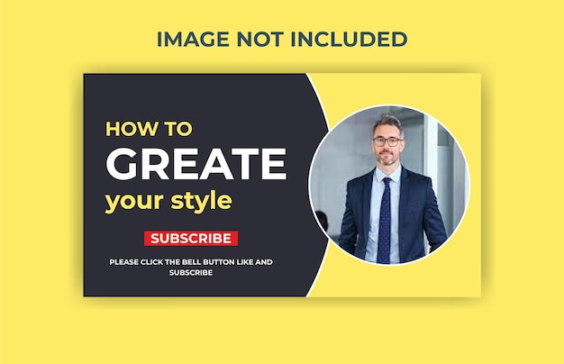 Modello moderno di progettazione delle miniature di Youtube