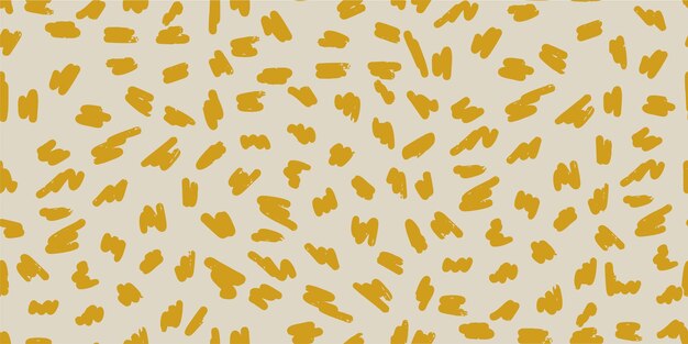 Modello moderno e minimale con forme astratte di pennello Stampa contemporanea collage