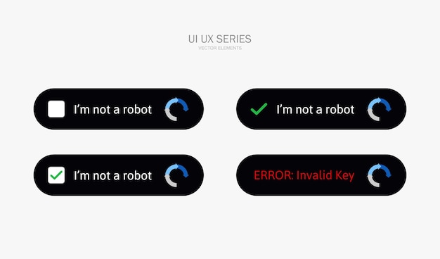 Modello per inserire il captcha Non sono un robot Protezione del sito web e sicurezza su Internet