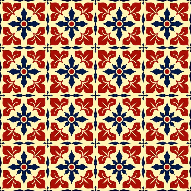 Modello piastrellabile colorato con design piatto.