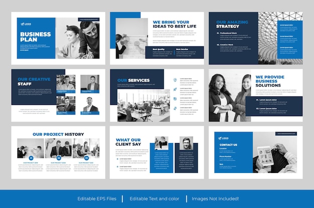 Modello PowerPoint di Business Plan Design
