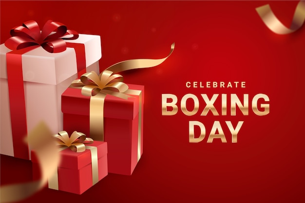 Modello realistico per la celebrazione del giorno della boxe