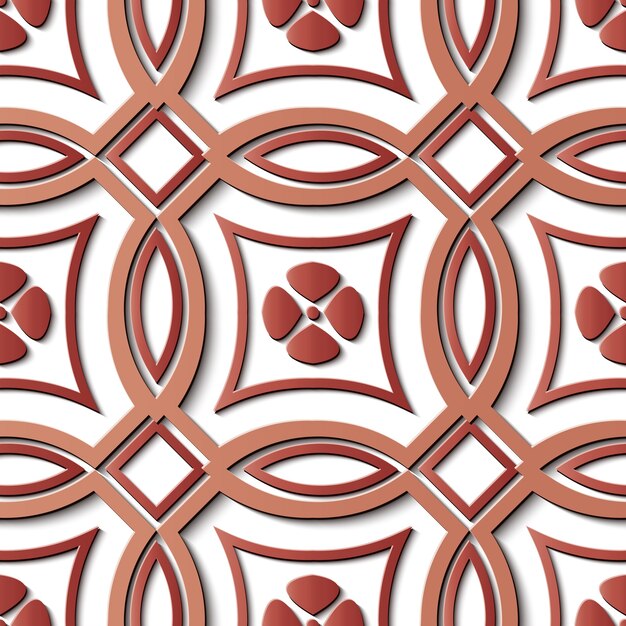 Modello retrò decorazione floreale senza soluzione di continuità